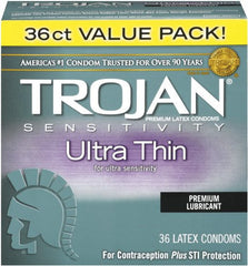 Condones Lubricados Ultra Finos Trojan, Contiene 36