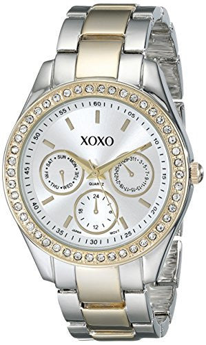Reloj para Mujer Plateado Dorado con Piedras XOXO XO5429 –