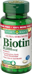 Suplemento de Biotina en Capsulas de Gel Nature's Bounty